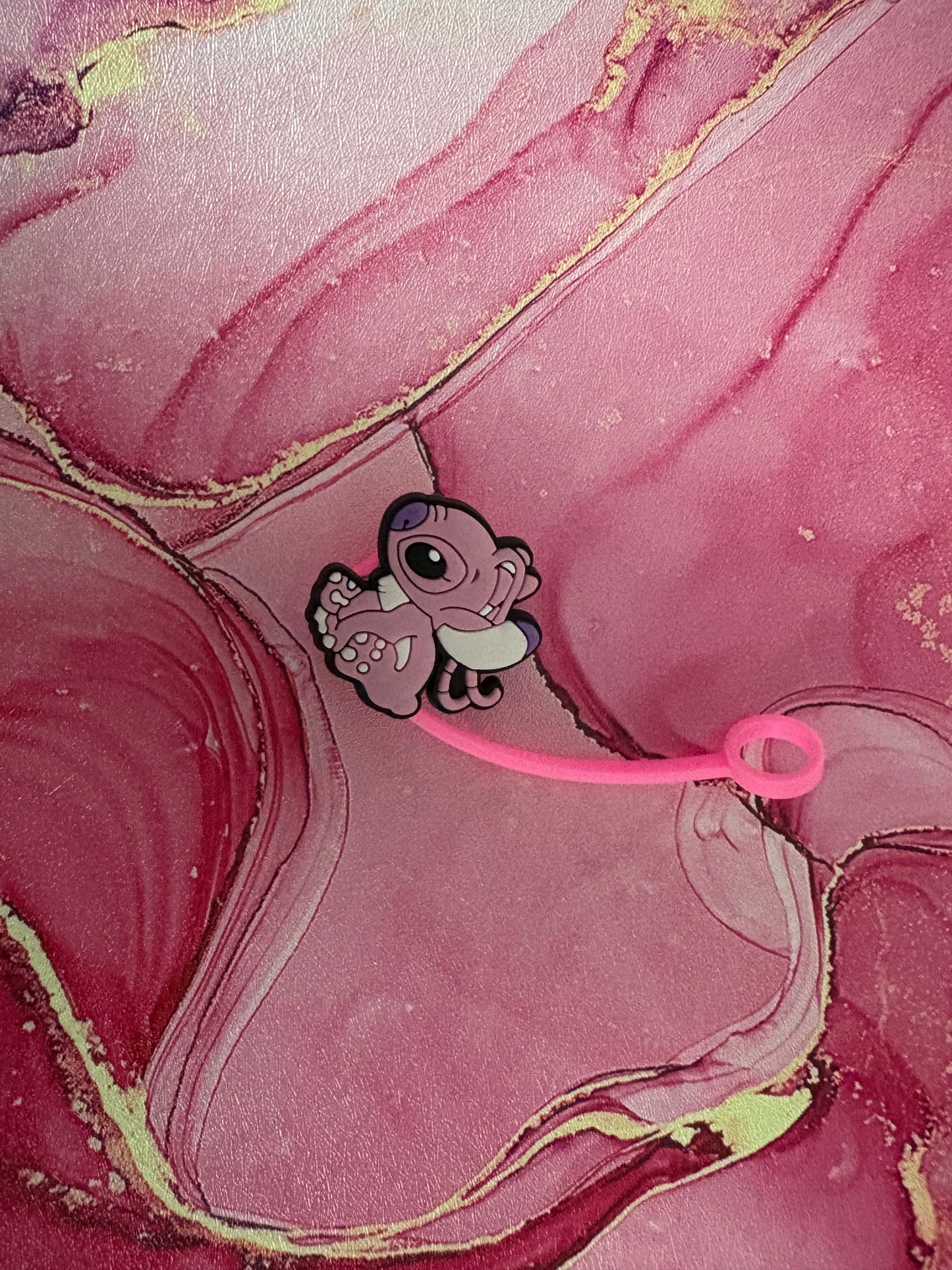 Pink Alien Straw Topper