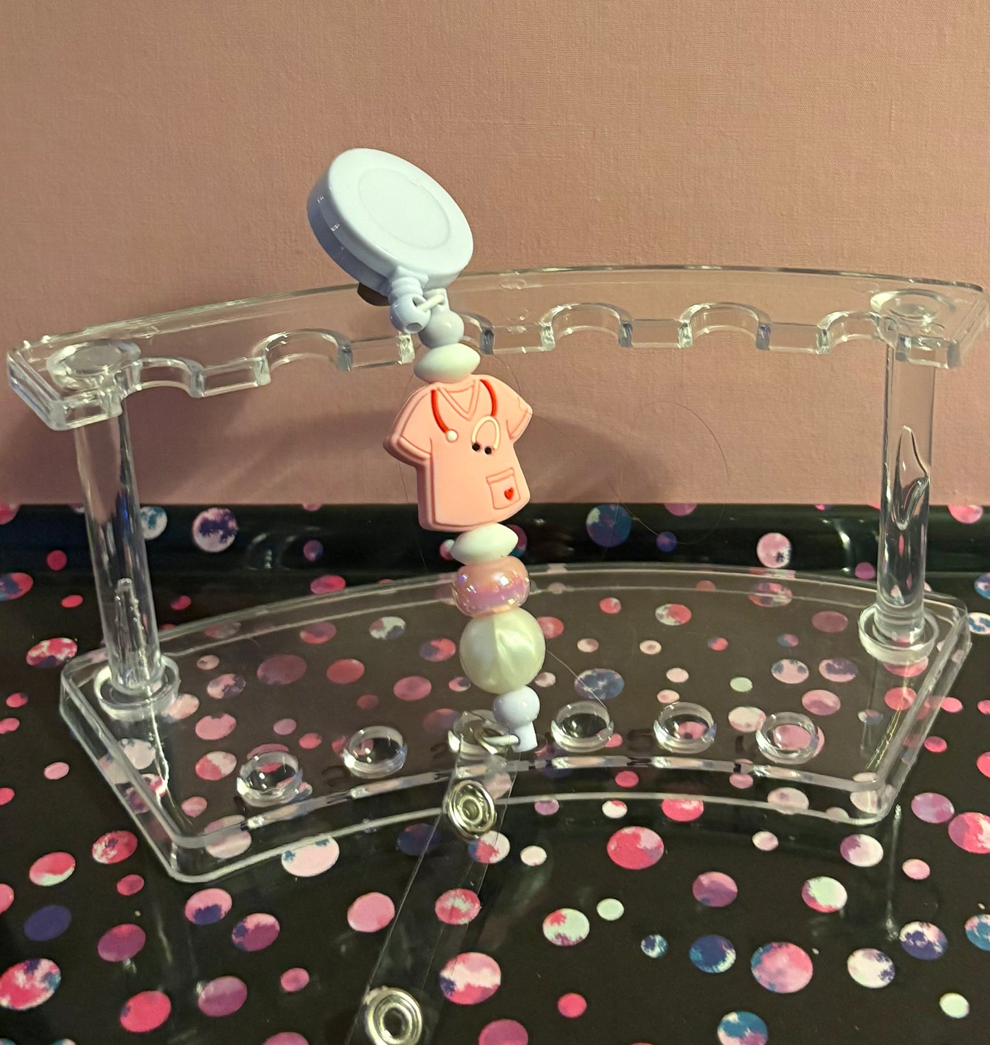 Custom Beaded Badge Reels