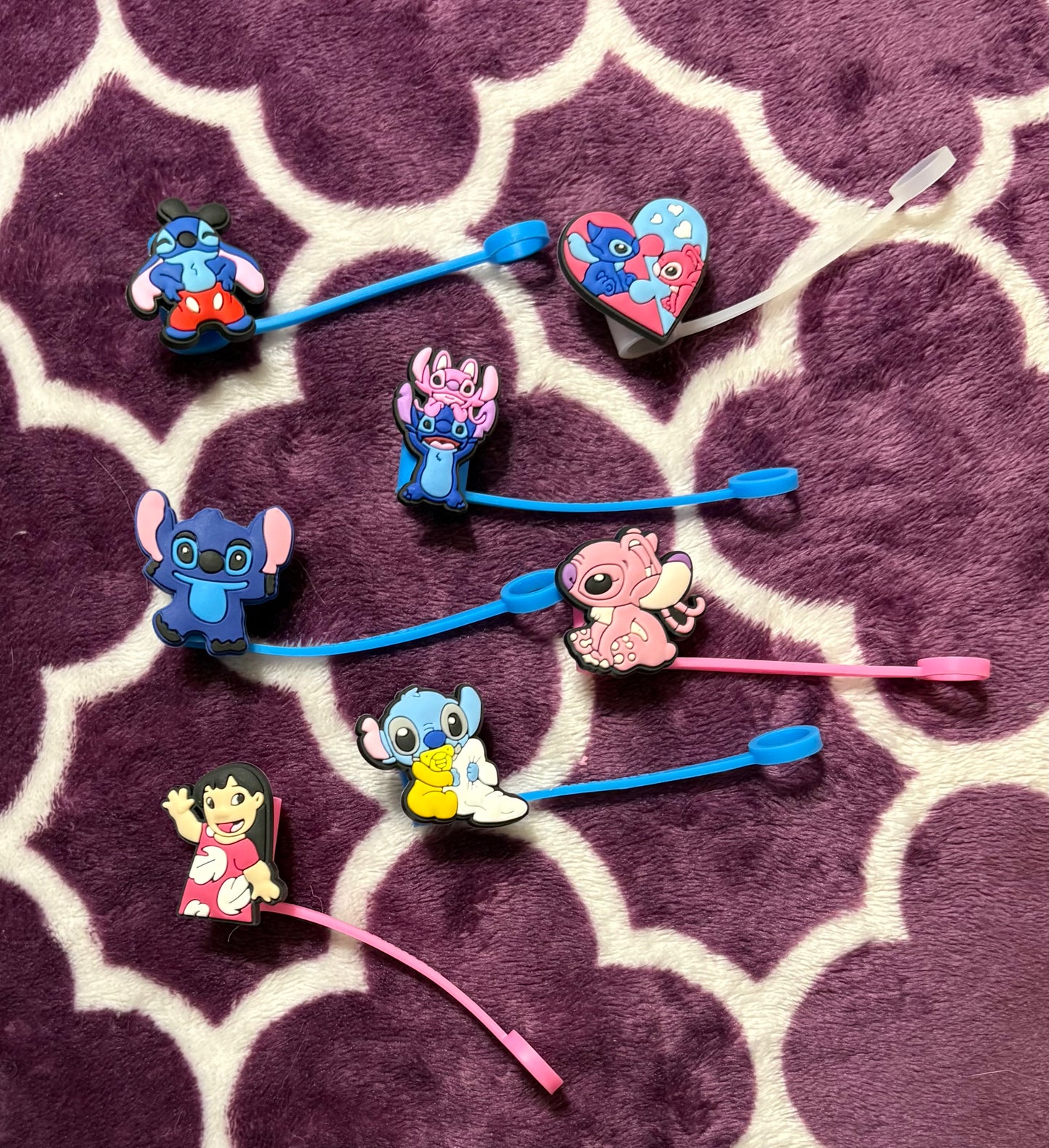 Straw Toppers - Blue Alien