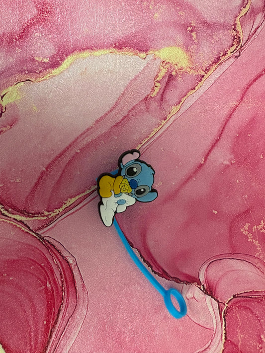 Blue Alien Baby Straw Topper